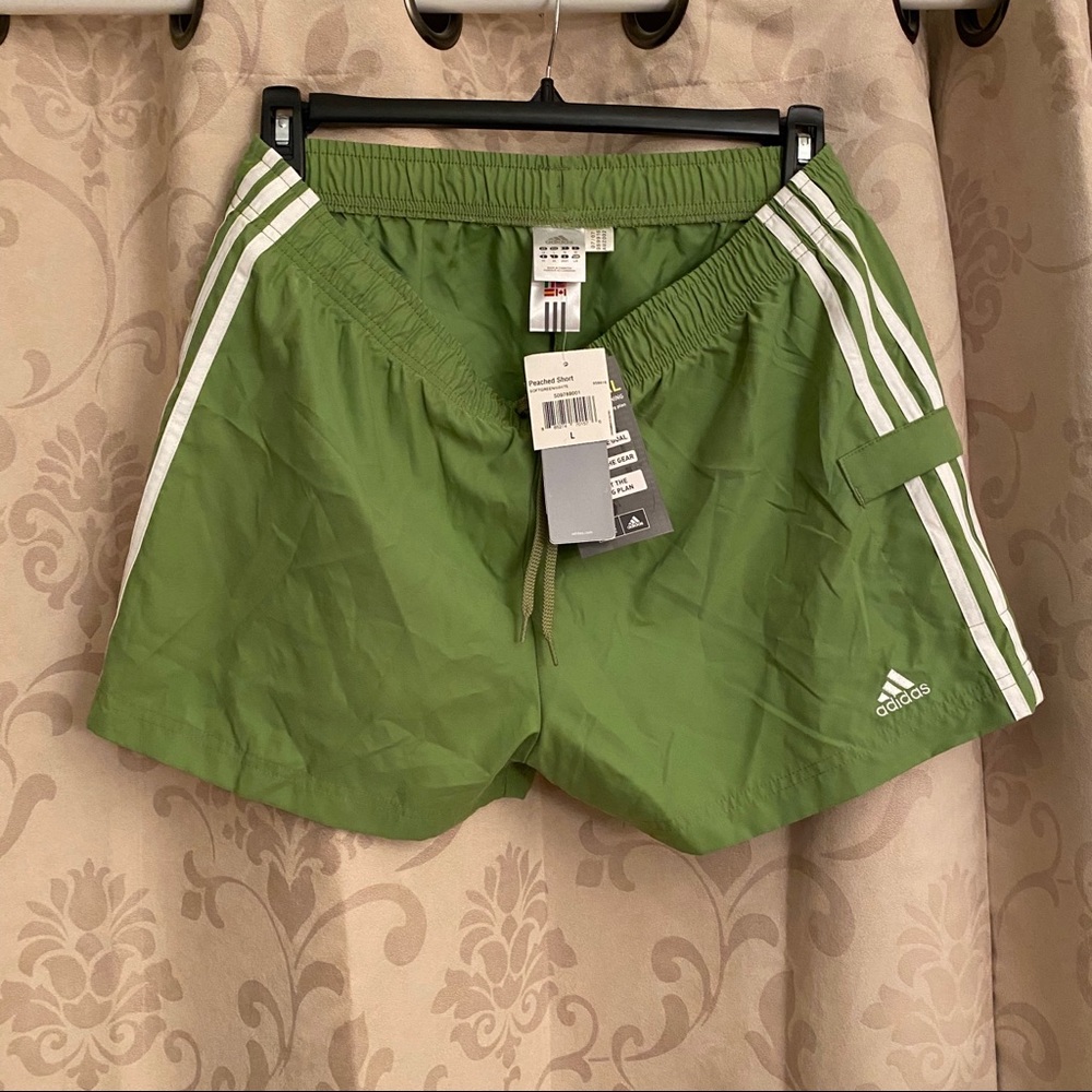 Brand new green Adidas shorts - L